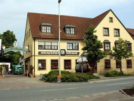 Brauerei Gasthof Kraus Hirschaid Dış mekan fotoğraf