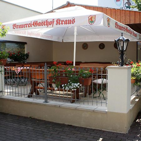Brauerei Gasthof Kraus Hirschaid Dış mekan fotoğraf