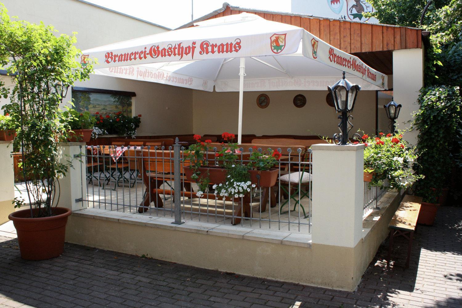 Brauerei Gasthof Kraus Hirschaid Dış mekan fotoğraf